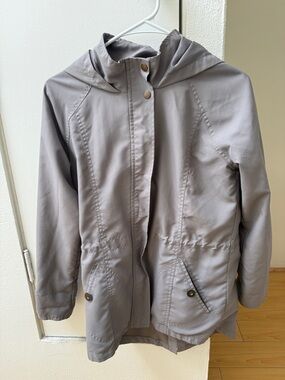 O'Neill Light Gray Hooded Utility Jacket